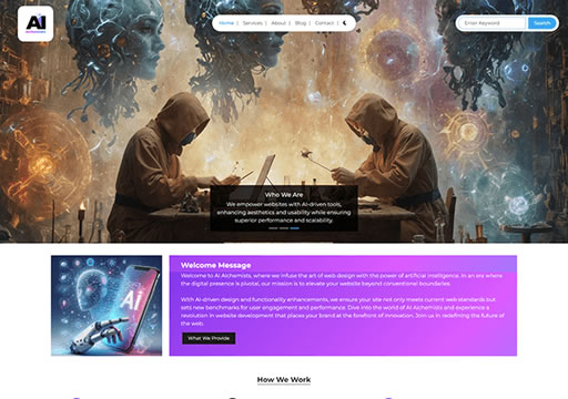 a photo of The AI Alchemistsn website thumbnail