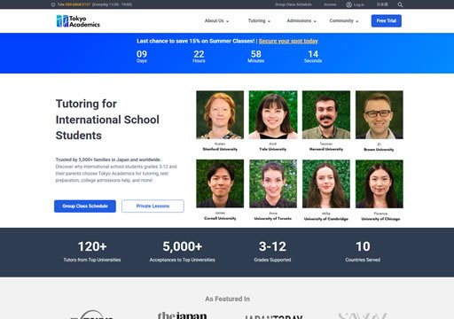 a photo of WordPress Tokyo Academics Website thumbnail