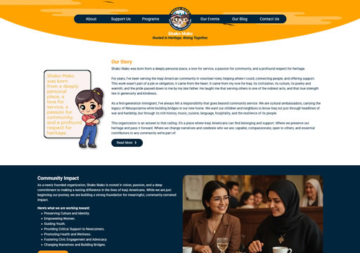 a photo of Shako Mako - Iraqi American Association website thumbnail