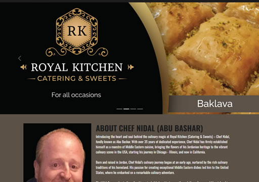 a photo of The Royal Kitchen Catering website thumbnail
